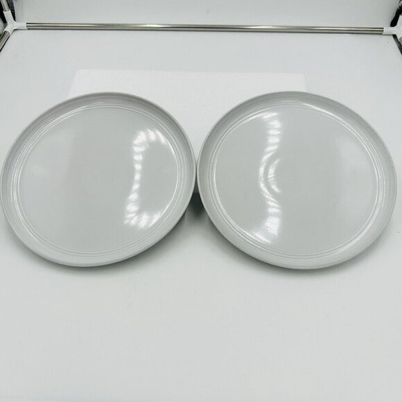 Set of 2 - 10 Strawberry Street 10.75” Replacement White Dinner Plates MINT - Picture 1 of 8